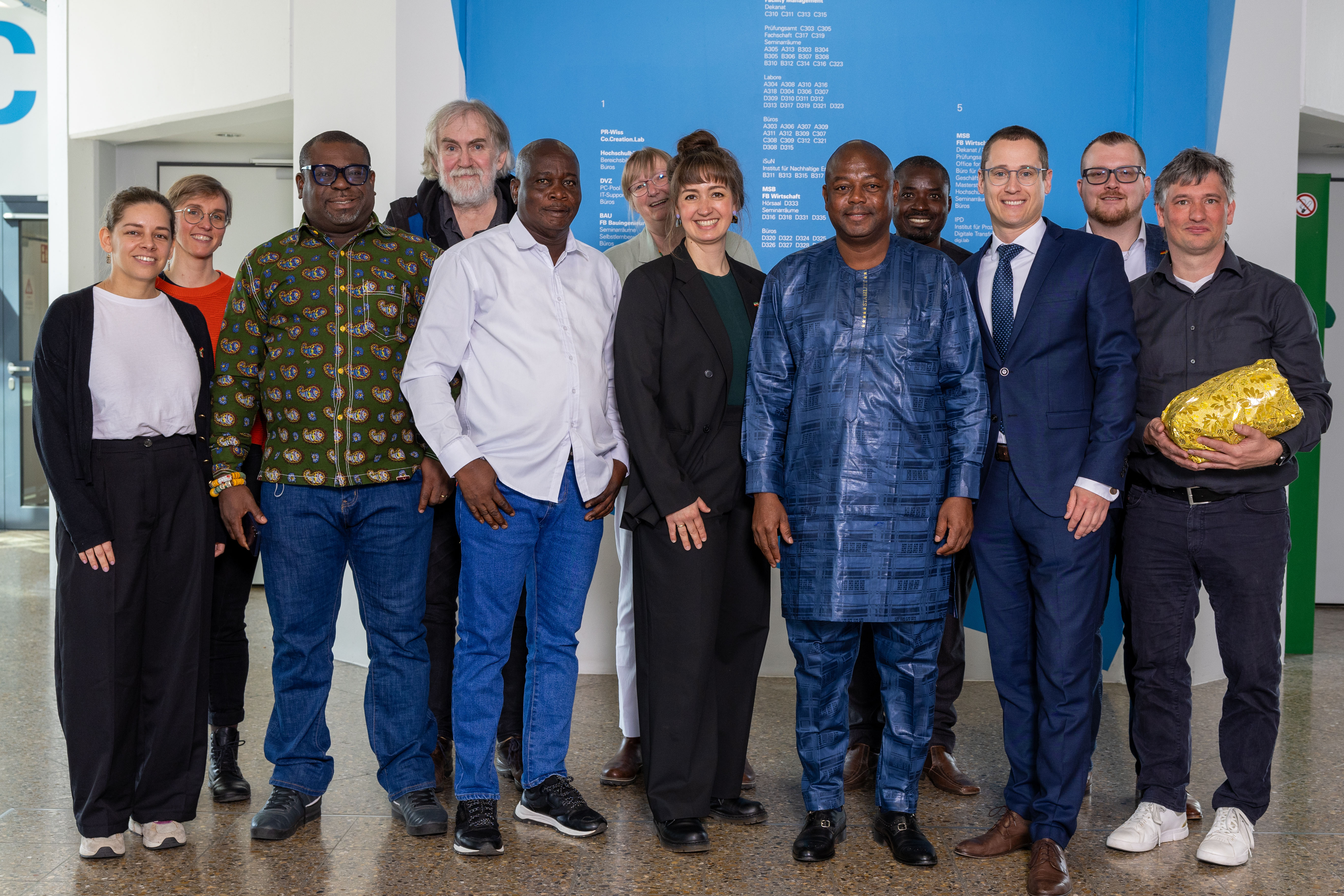 Eine Delegation aus Ghana hat die FH Münster besucht. 